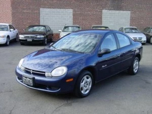 2000 Ply Neon Sedan Blue
