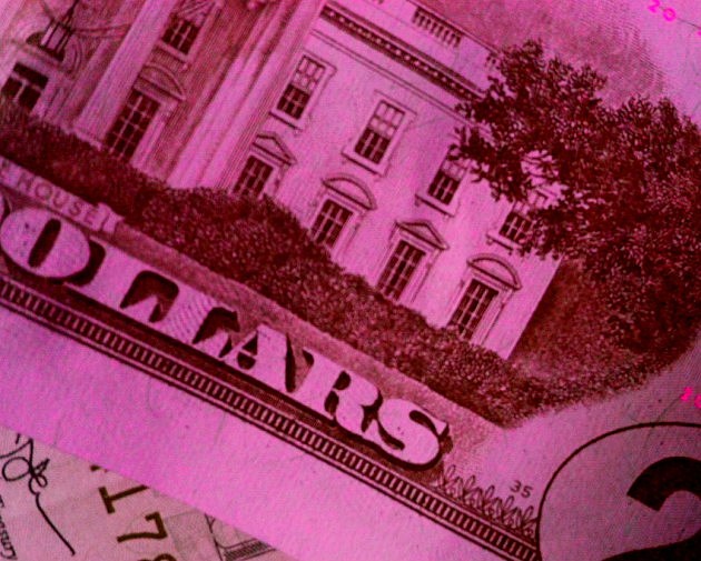 cash 20 bill by Kristine Bellino, WIBX / Townsquare Media photo altered