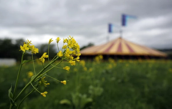 Preparations Are Made At Worthy Farm Ahead Of The Glastonbury Festival