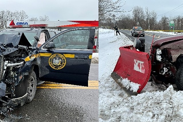 State Trooper, K9 Ok After Chevys Crash in Oriskany