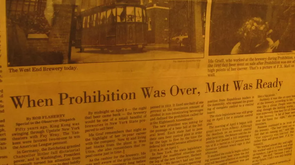F.X. Matt Brewery First To Sell Beer After Prohibition