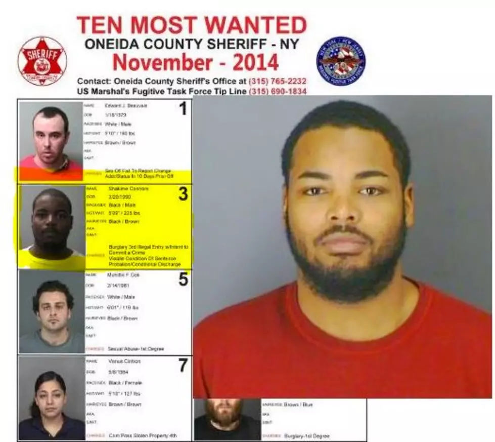 And Then There Were Six…Another Fugitive from Oneida’s Top Ten List Arrested