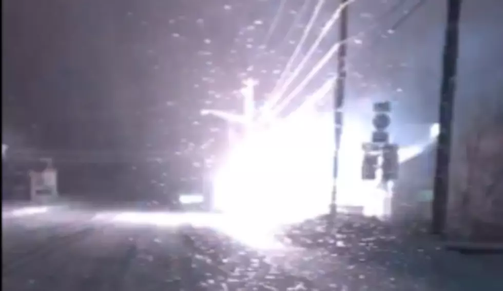 Bad Weather Brings Down Power Lines and Showers Sparks in Washington Mills